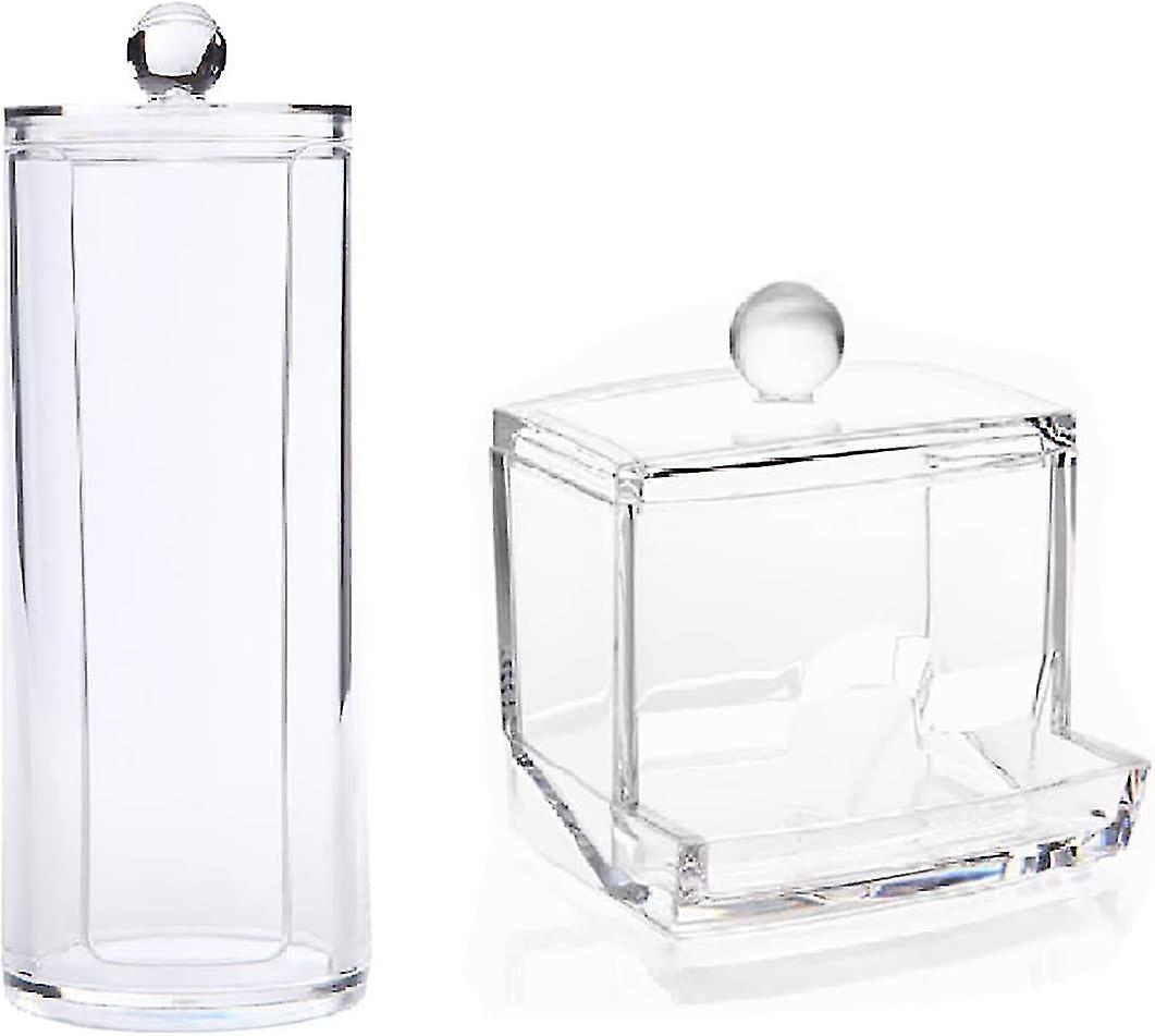 Cotton Swab Holder Box, Cosmetic Makeup Storage Box, Transparent Cotton Swab Box, Cosmetic Storage B