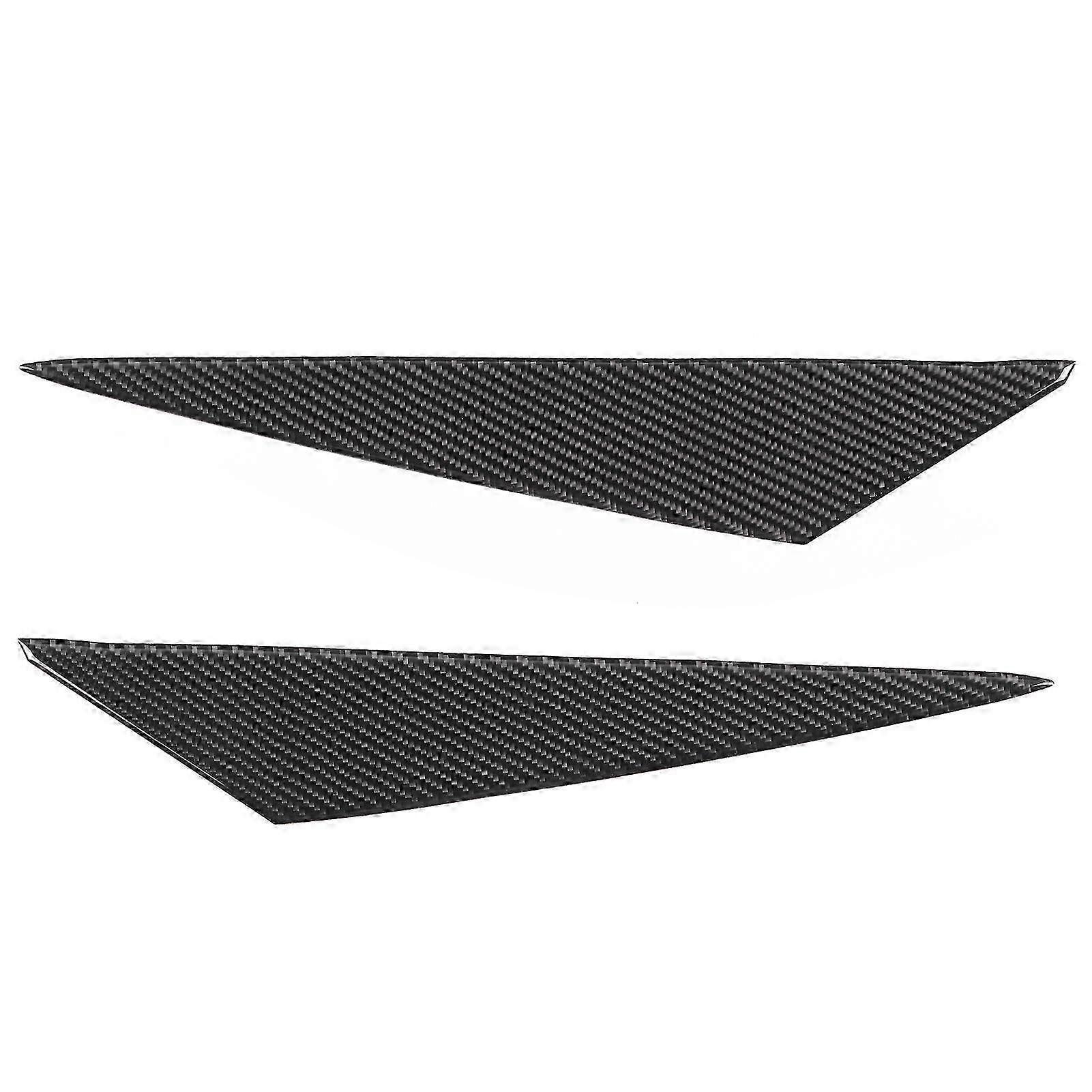 Headlight Eyebrow, 2pcs Carbon Fiber Headlight Eyebrow Sticker Glossy Surface Fit for X1 E84 2009‑2014