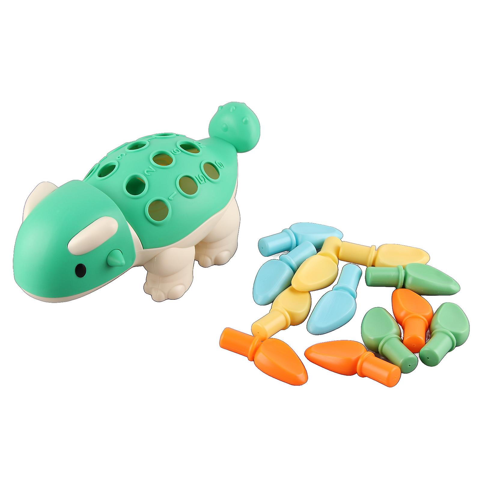 Kids' Dinosaur Peg Toy - Fun Learning Tool for Hand-Eye Coordination & Focus