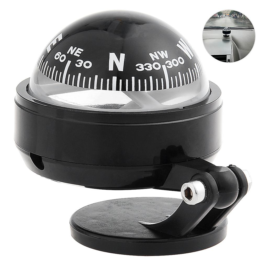 Support de tableau de bord de voiture, boussole de navigation, boule en plastique, outil de guidage de direction, camping, randonnée