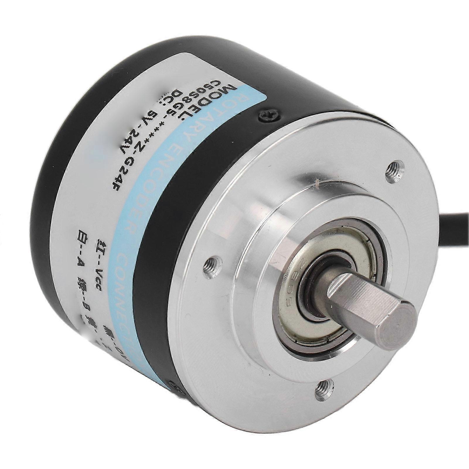 2 Phase Incremental Rotary Encoder 50mm Outer Diameter IP50 PNP Rotary Encoder DC5‑24V 1000P/R