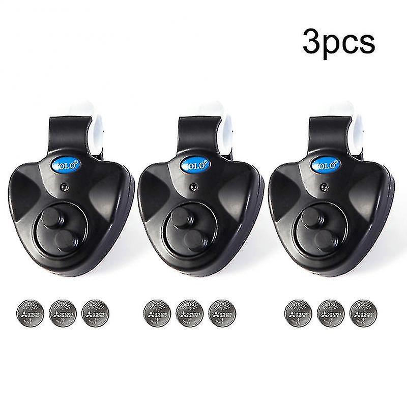 Συναγερμός ψαρέματος Συναγερμός δαγκώματος ψαριών Δυνατός ήχος Κλιπ κουδουνιού στο καλάμι αλιείας Ηλεκτρονικό οδηγημένο φως-YUHAO