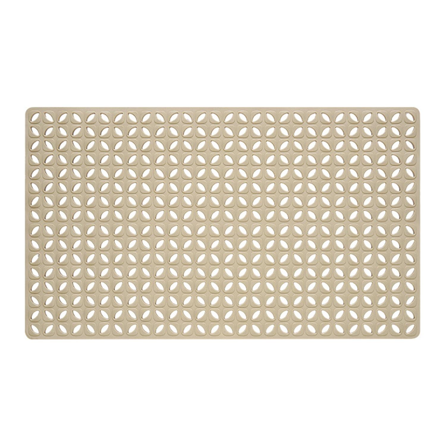 Floor Mat Smooth Wall Absorption Double Anti-skid Multiple Drainage Holes Elastic Non-slip Hollow Fl