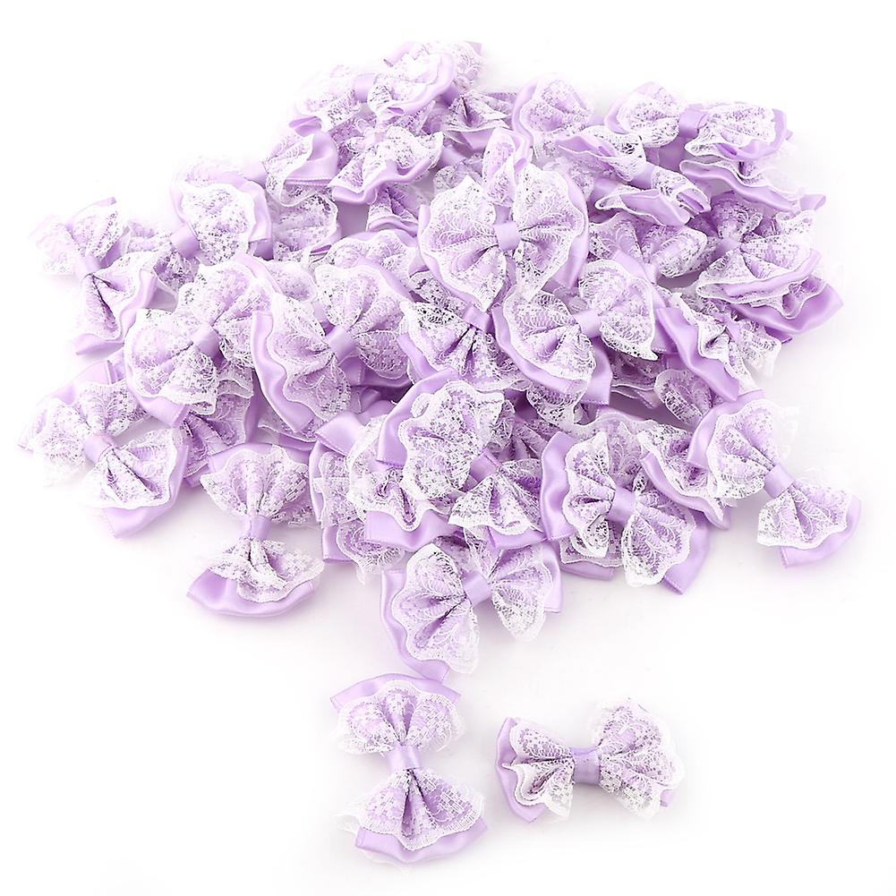 Nœuds papillon, cadeaux, couture, appliques, artisanat, décoration de mariage (violet)