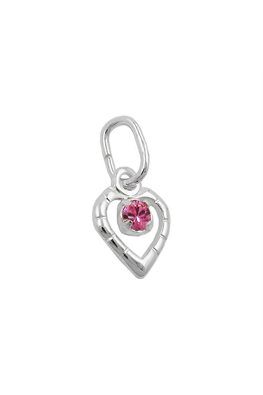 Pendant Glass-stone Pink Silver 925 - Gl90616