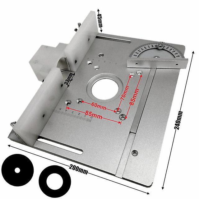 New Router Table Insert Plate For Woodworking Benches Router Table W/ Miter Gauge Guide Aluminium Profile Fence Sliding Brackets