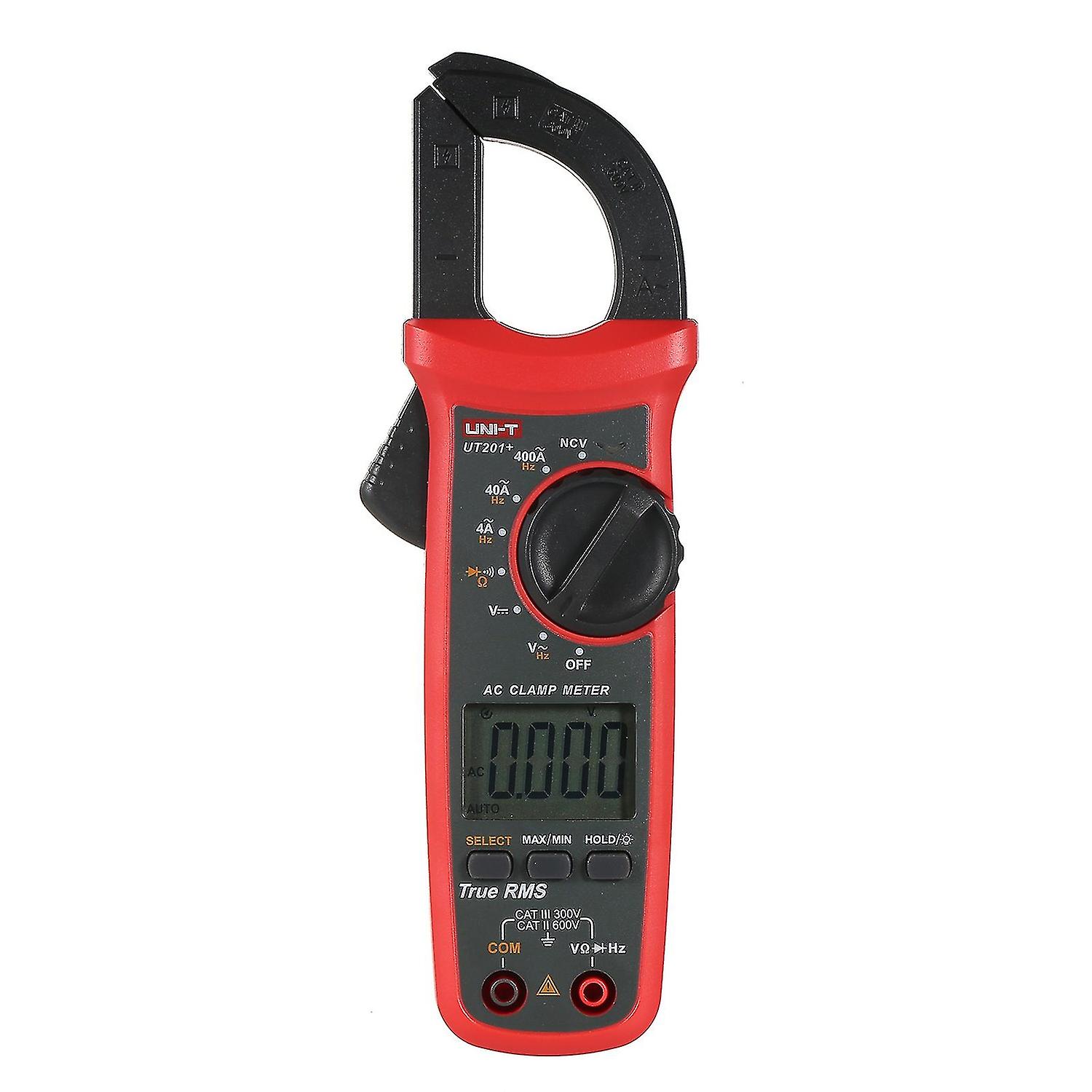 Uni-t Ut201+ 4000 Counts Digital Clamp Meter True Rms Multimeter Clamp Ammeter Voltage Meter Ncv Tes