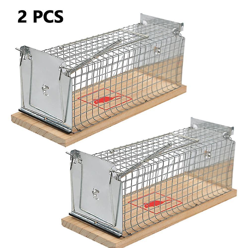 2 Pcs Garden Mousetrap Live For Indoors Outdoors Animal-friendly Live Trap For Mice Effective Injury
