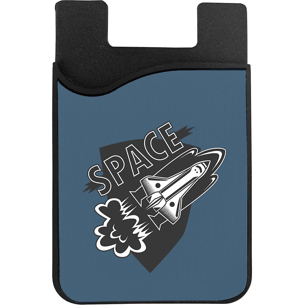 NASA Space Rocket Takeoff Phone Card Holder