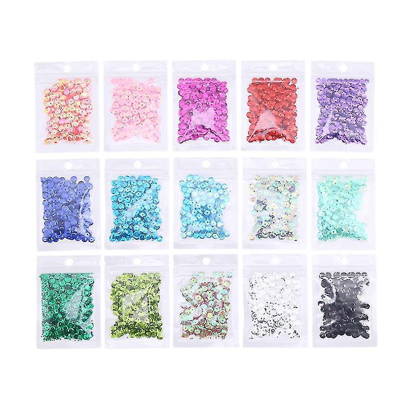 15pack Round Sequins