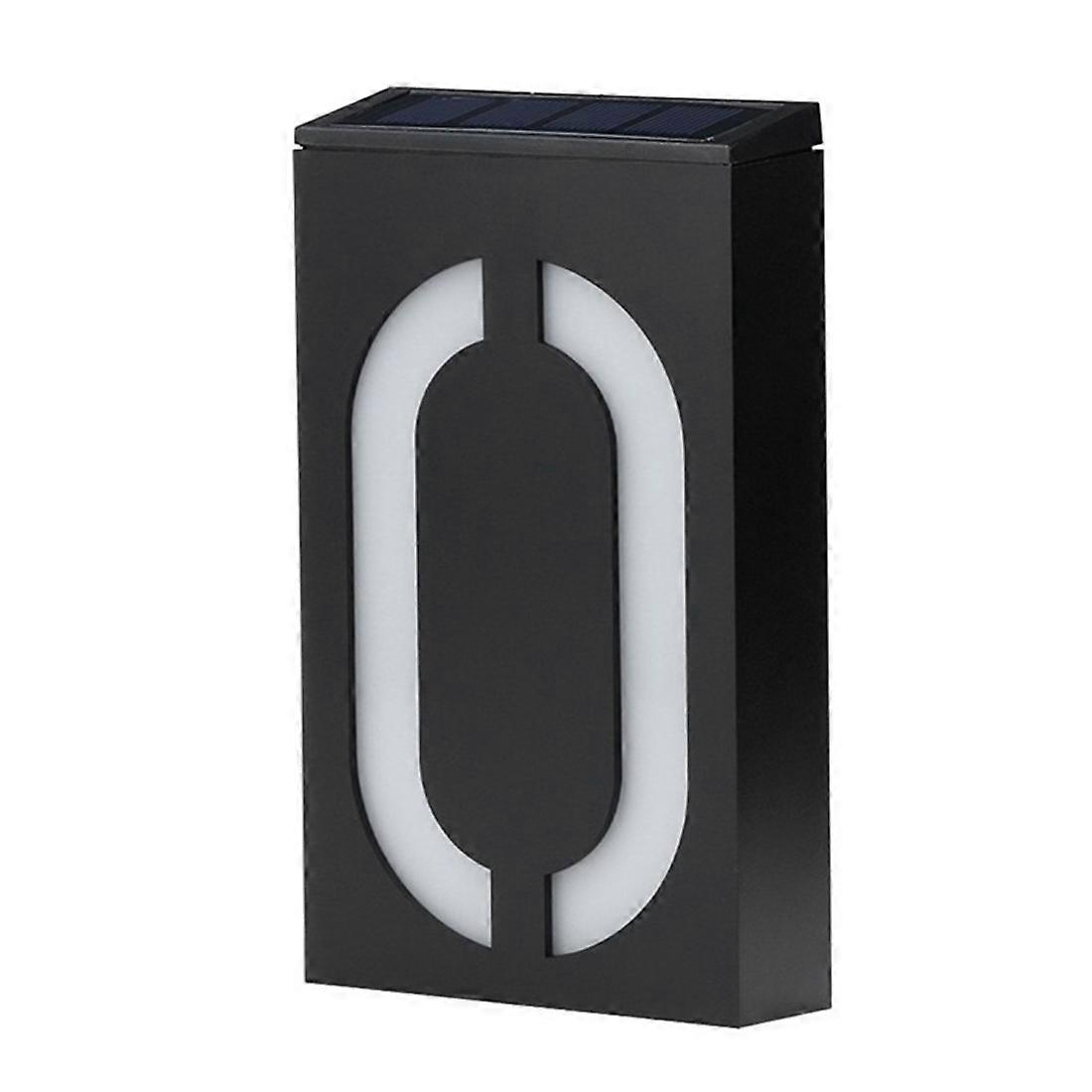 Solar Powered Wall Mount House Number Lamp