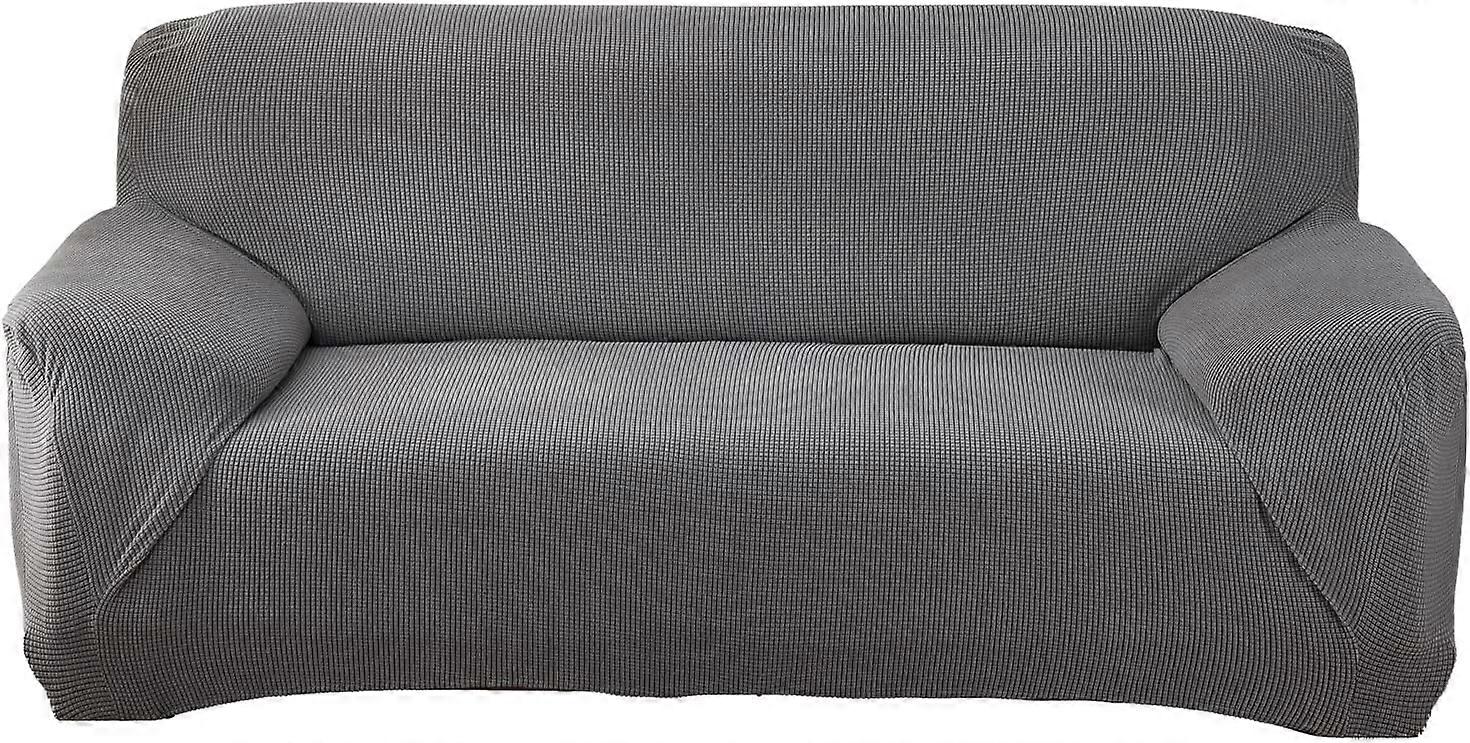 Stretch Sofa Throws Sofa Cover, Universal Sofa Cover for Armrest Sofa (Black,1 Seater)