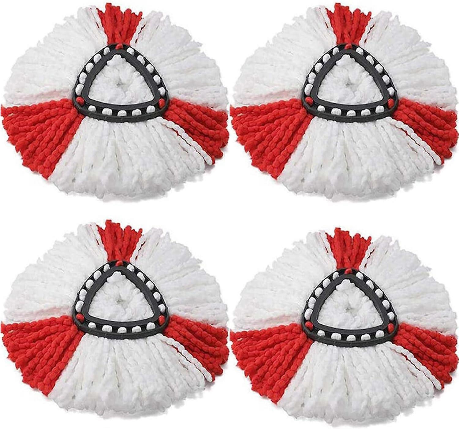 4pcs  Mop Head Replacement, Spin Mop Heads Replacements Microfiber Spin Mop Refills Easy Cleaning,Compatible 1-Tank System,Machine Washable