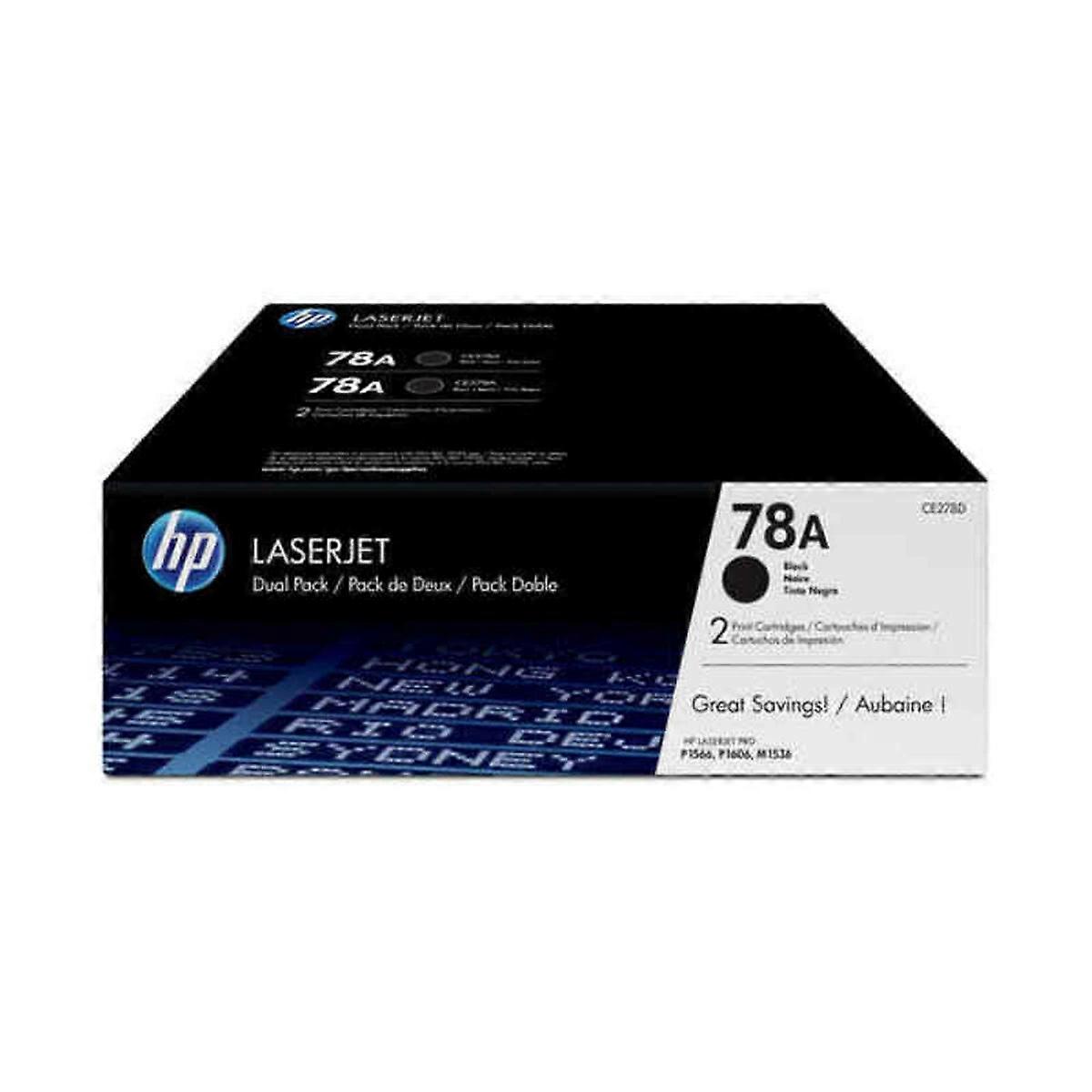 Γνήσιο τόνερ HP 78A Μαύρο (2 μονάδες)