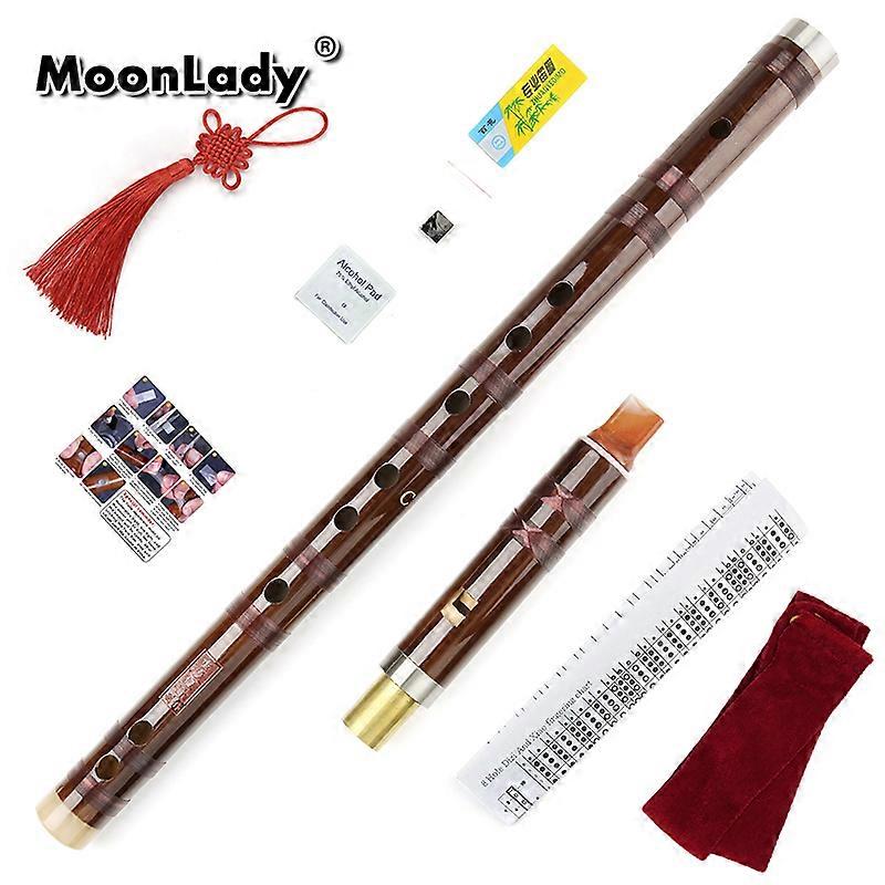 Handmade Brown Color Two-section Bamboo Flute Shudi Flauta Mouthpiece Builtin Easy To Learn Windwood Musical Instrument