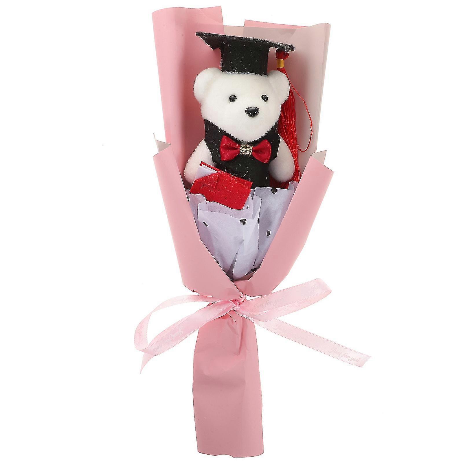 1 Bunch Of Graduation Bouquet Lovely Grad Party Cute Bear Bouquet ...