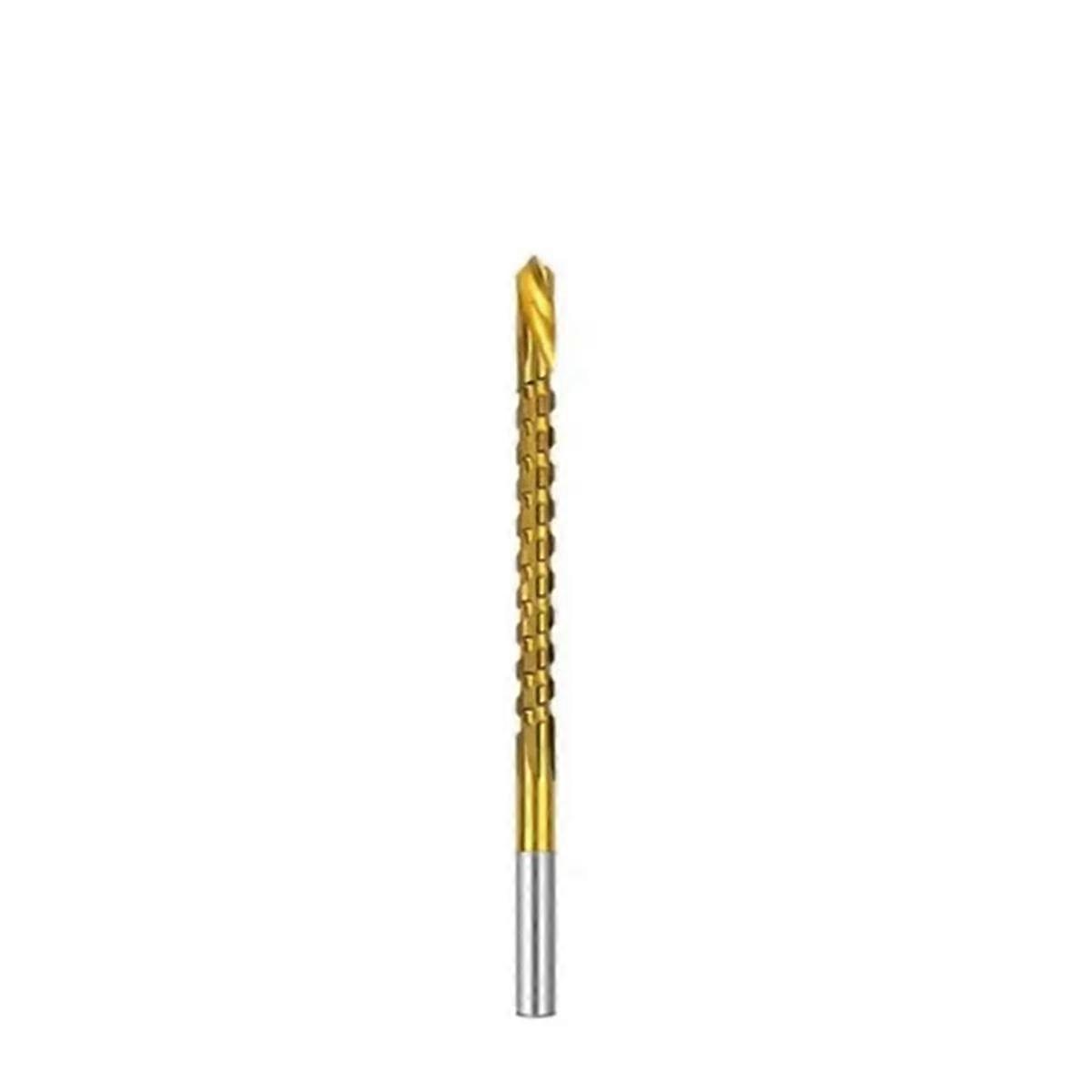 5mm Titanium Coated Drill Bit Spiral Jagged Saw Drill Bit Composite Drill Bit Twist Drill Bit