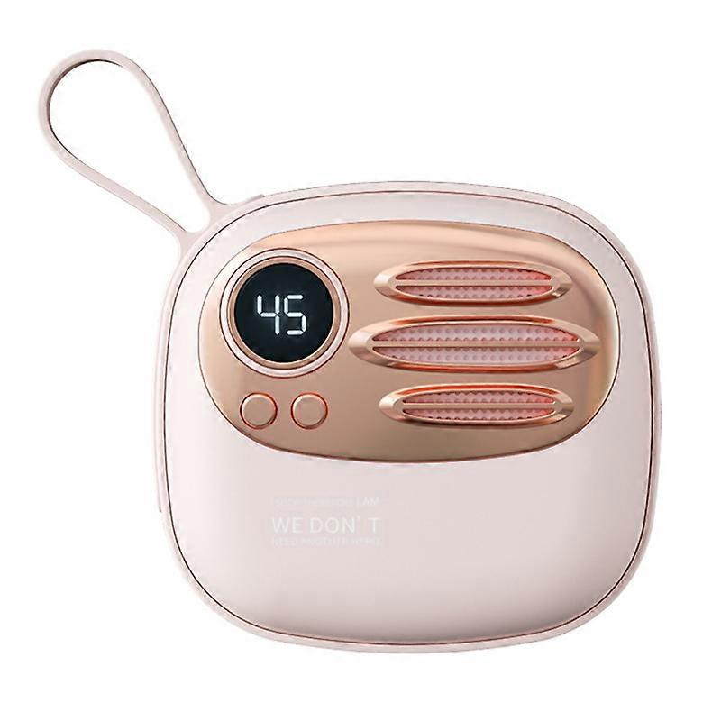 MBB-01E 2500mAh Hand Warmer with 2 Heat Levels, Digital Display Electric Hand Heater - Pink