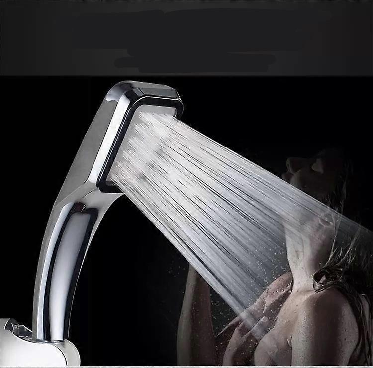 Pressurized 300 Holes Single Head Hand Hold Square Shower Head Water Saving Rainfall Spray Nozzle Ba