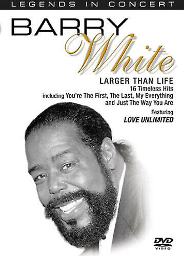 Barry White Larger Than Life DVD (2005) cert E - Region 2