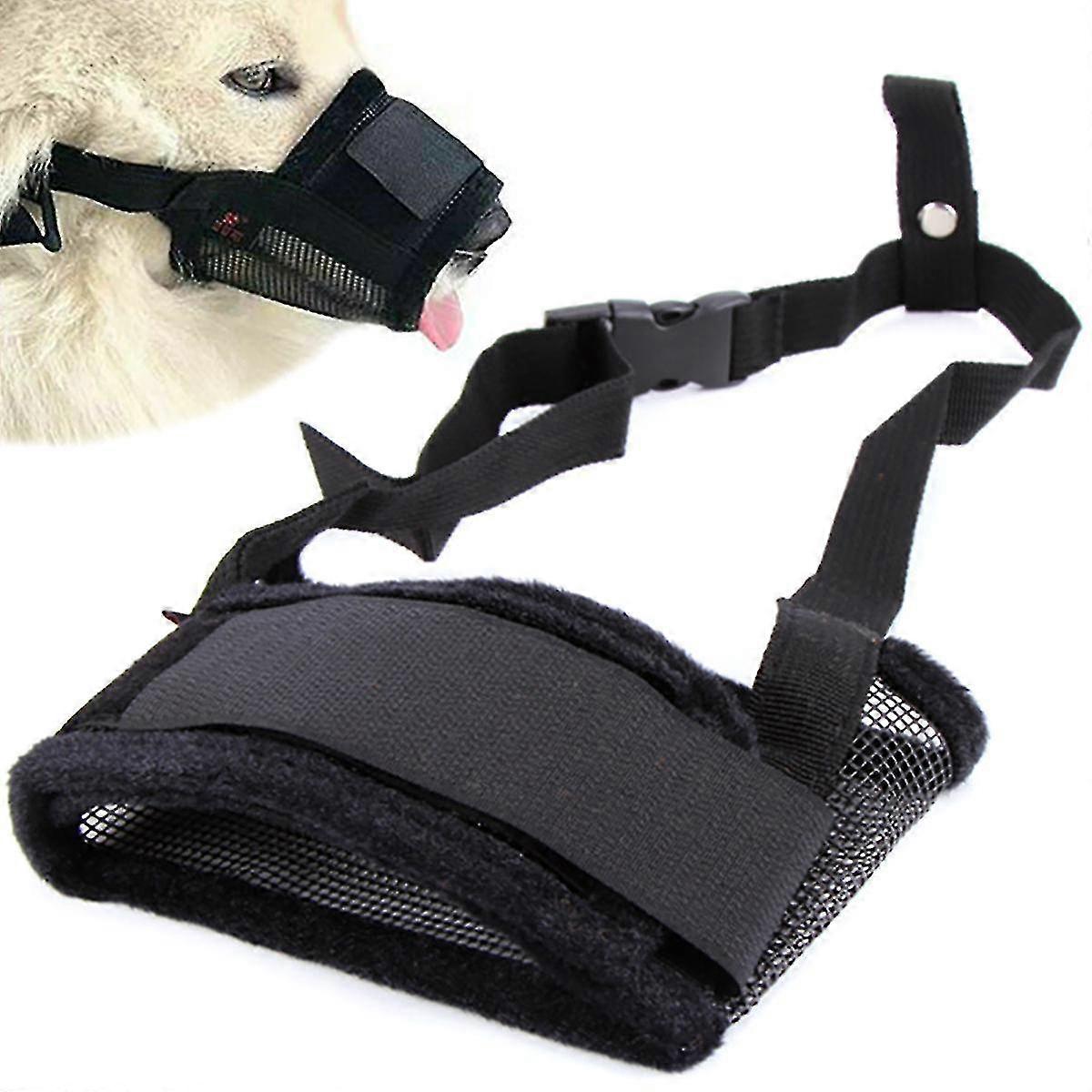 Pet Dog Safety Muzzle Soft Mesh Muzzles Anti Barking Biting Chew