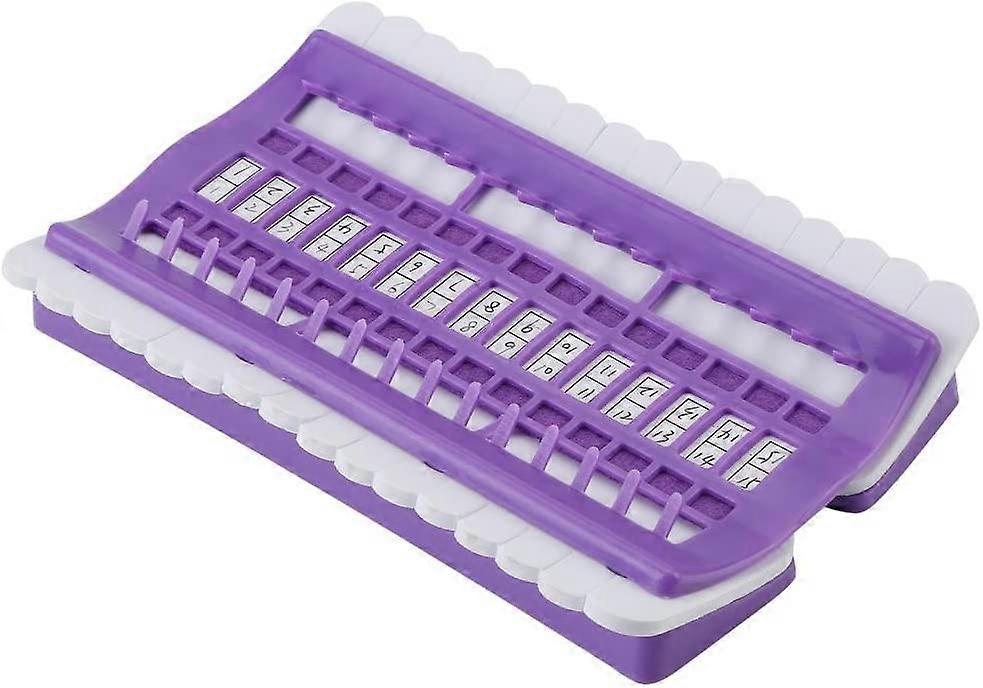 30 Positions Needle Thread Organizer Embroidery Floss Thread Organizer Sewing Tools (Purple)