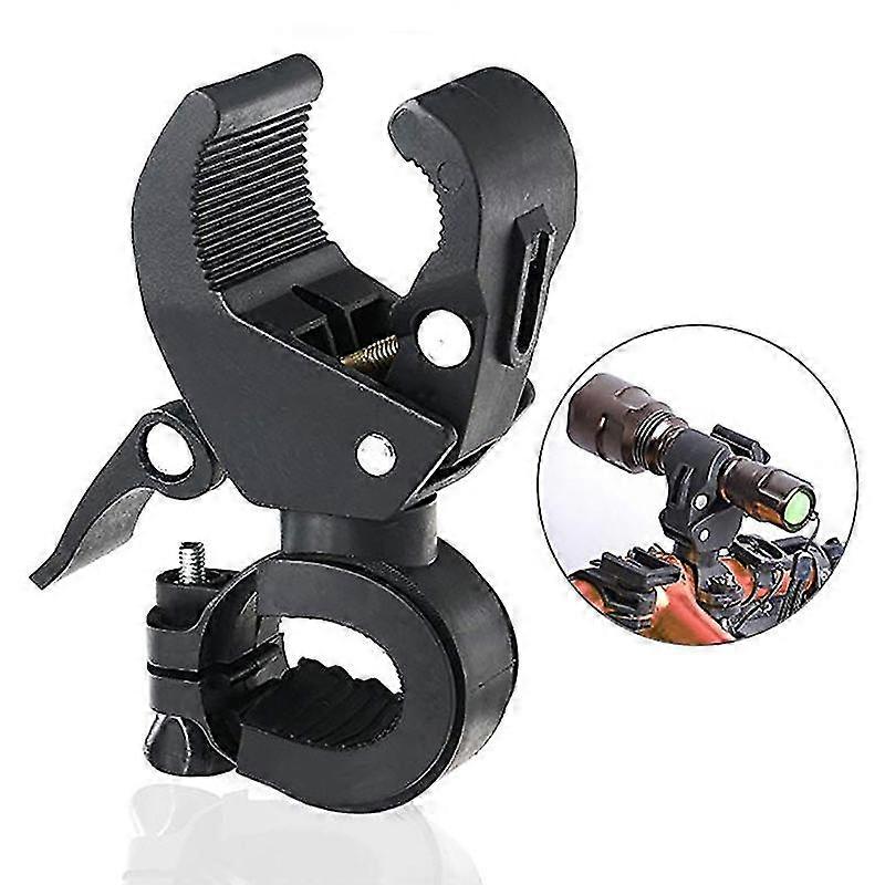 Universal 360 Degree Rotating Bike Bicycle Handlebar Led Flashlight Torch Mount Clamp Clip Holder Grip Bracket