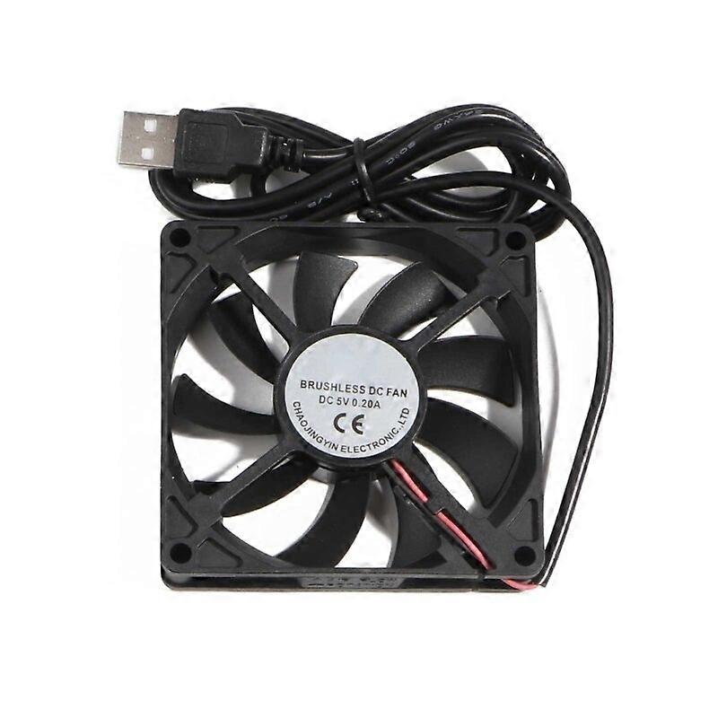 1Pack 80mm USB Fan 5V Brushless Cooling Fans for PC Computer Cooler for Raspberry Pi Radiator Ventilation