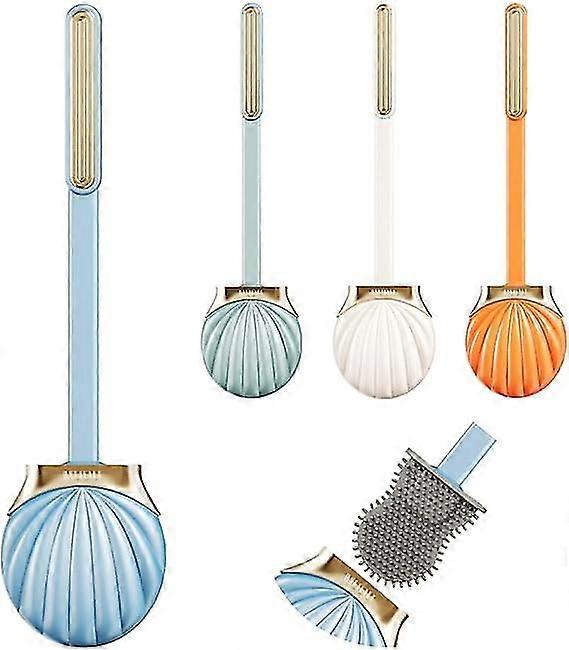 WC-Bürste, Silikon-WC-Bürste, Wandmontage, WC-Bürstenhalter für Badezimmer, WC-Bürsten-Silikon-Set, WC-Bürste, WC-Bürsten-Set, Toile
