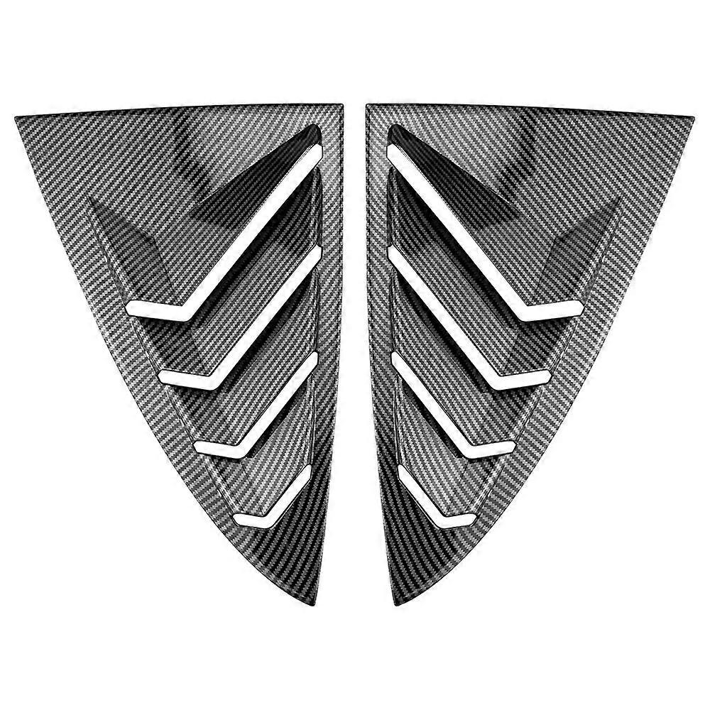 2Pcs ABS Car Rear Window Shutters Blinds Window Shade Trim Sticker for Tesla Model 3 Model3 - Styling Accessories