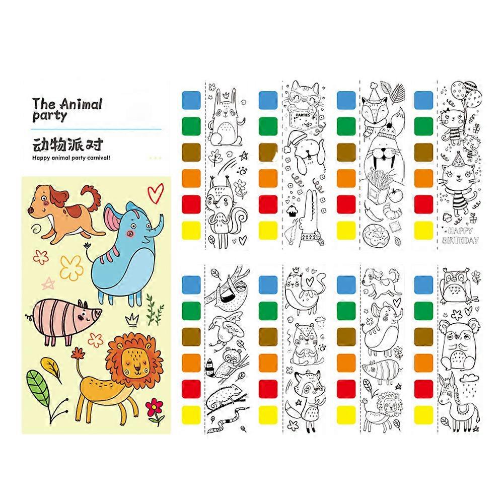 Diy Handmaded Poked Painting Books Multi-play Method Coloring Doodles Toys for Kids