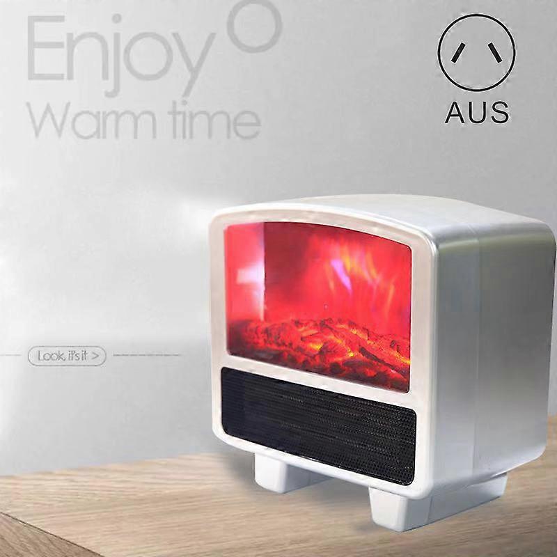 Simulation Flame Radiator 3D Household Electric Heater Fireplace Mini Winter Desktop Air Warmer