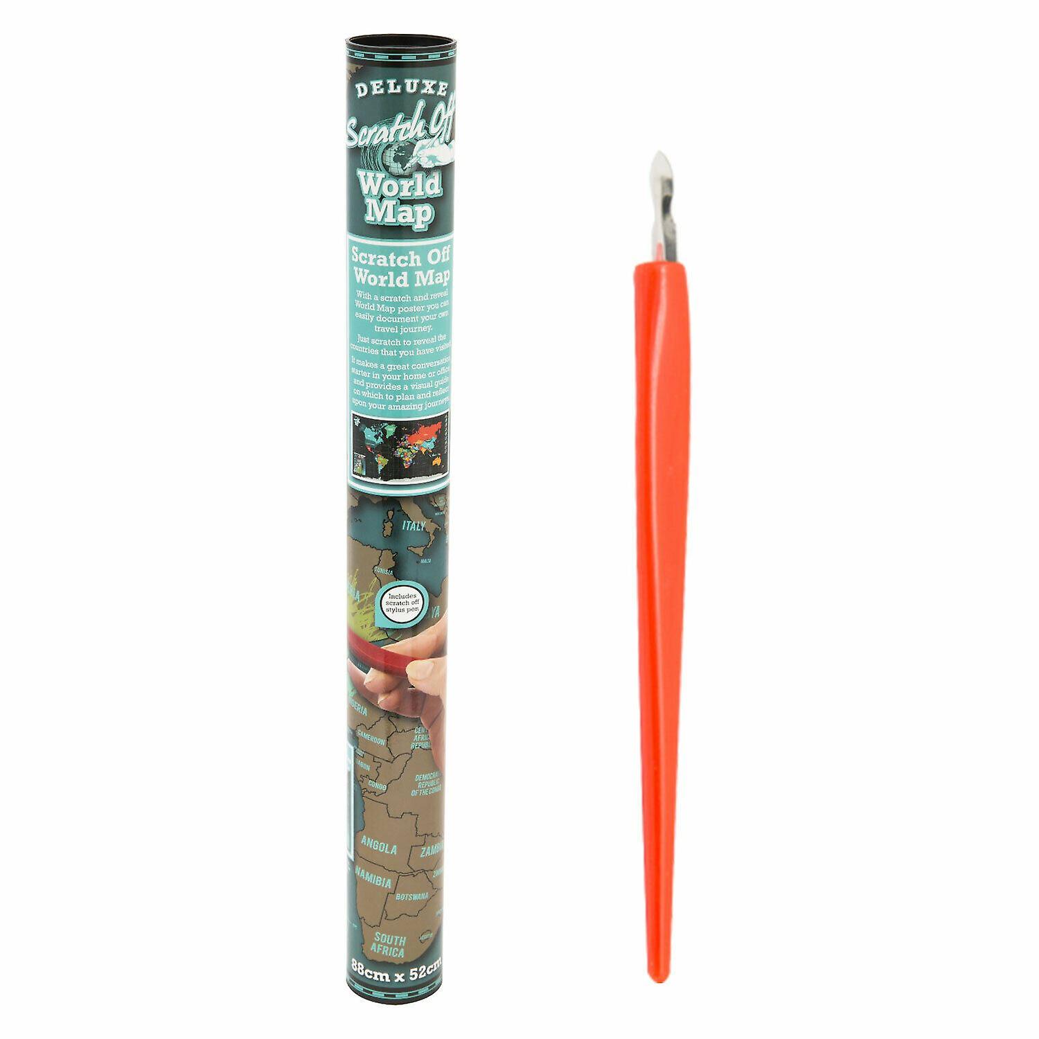 Scratch Off World Map With Scratch Pen