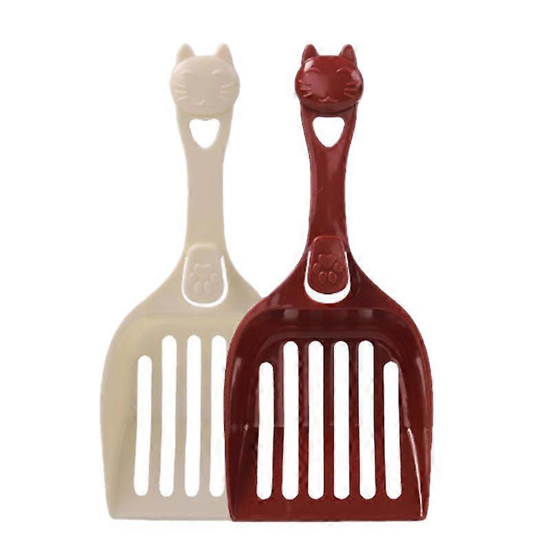 2個のごみスコップ、プラスチックごみスクープ、耐久性のあるごみふるいスクープ-簡単にふるいにかけられるように設計されています