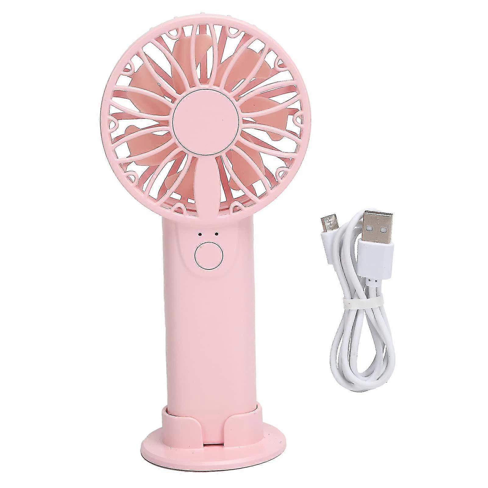 Portable Electric Handheld Fan -pink)