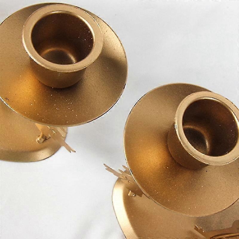 Christmas Candlestick Santa Candlestick Compatible With New Year Home Decor A