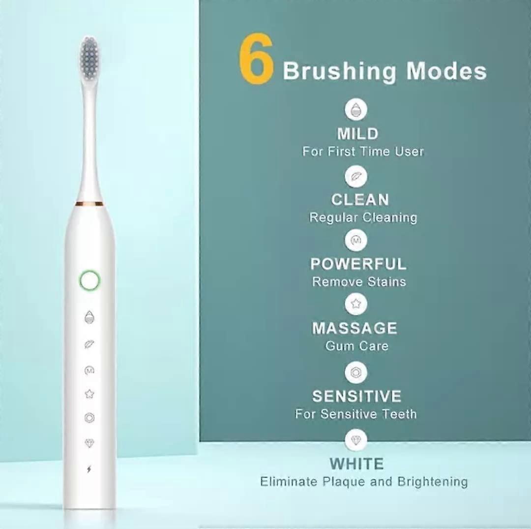 Electric Toothbrush USB Charging,White