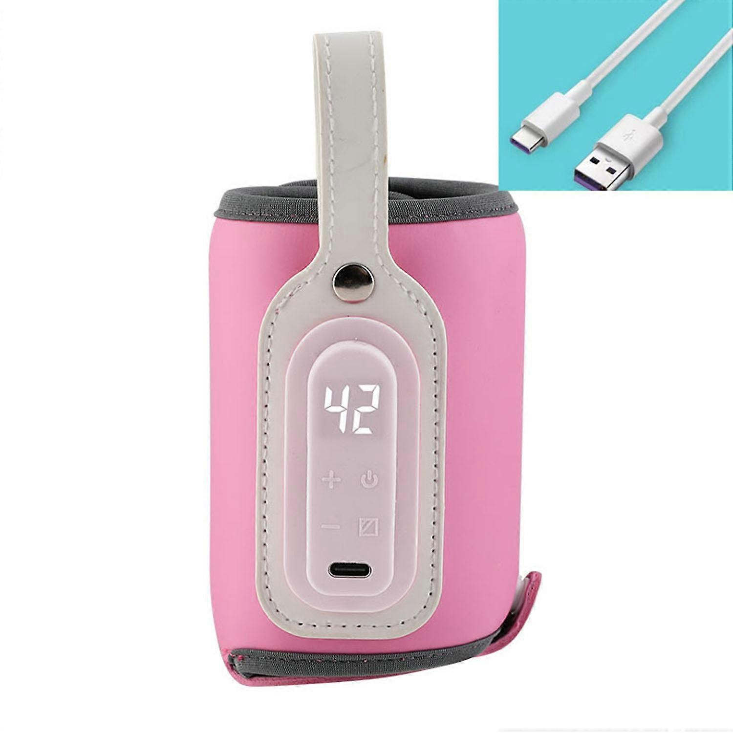 Pink baby bottle warmer