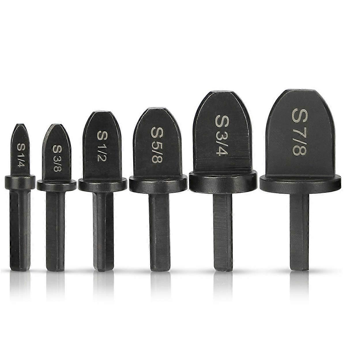 6PCS Swaging Tool Drill Bit Set Copper Pipe Flaring Tool Portable Tube Expander Portable