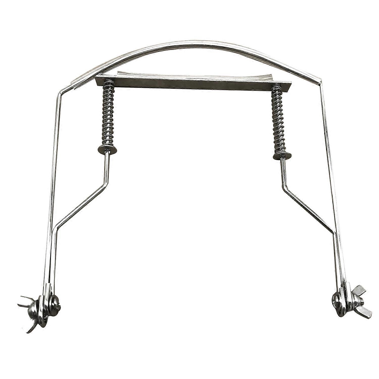 Harmonica Neck Holder 10 Holes Blues Harp Mouth Stand Harmonic Rack -Silver