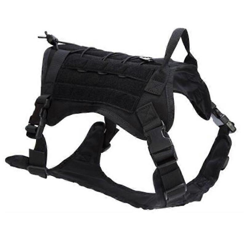 Evago Dog Harness, Adjustable Tactical Dog Harness with Handle Full Body Dog Vest for Hiking Training Outdoor Dogs