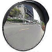 مرآة المرور 30 سم ، المهنية ، مانعة لتسرب الماء ، الثقيلة ، داخلية وخارجية ، أسود