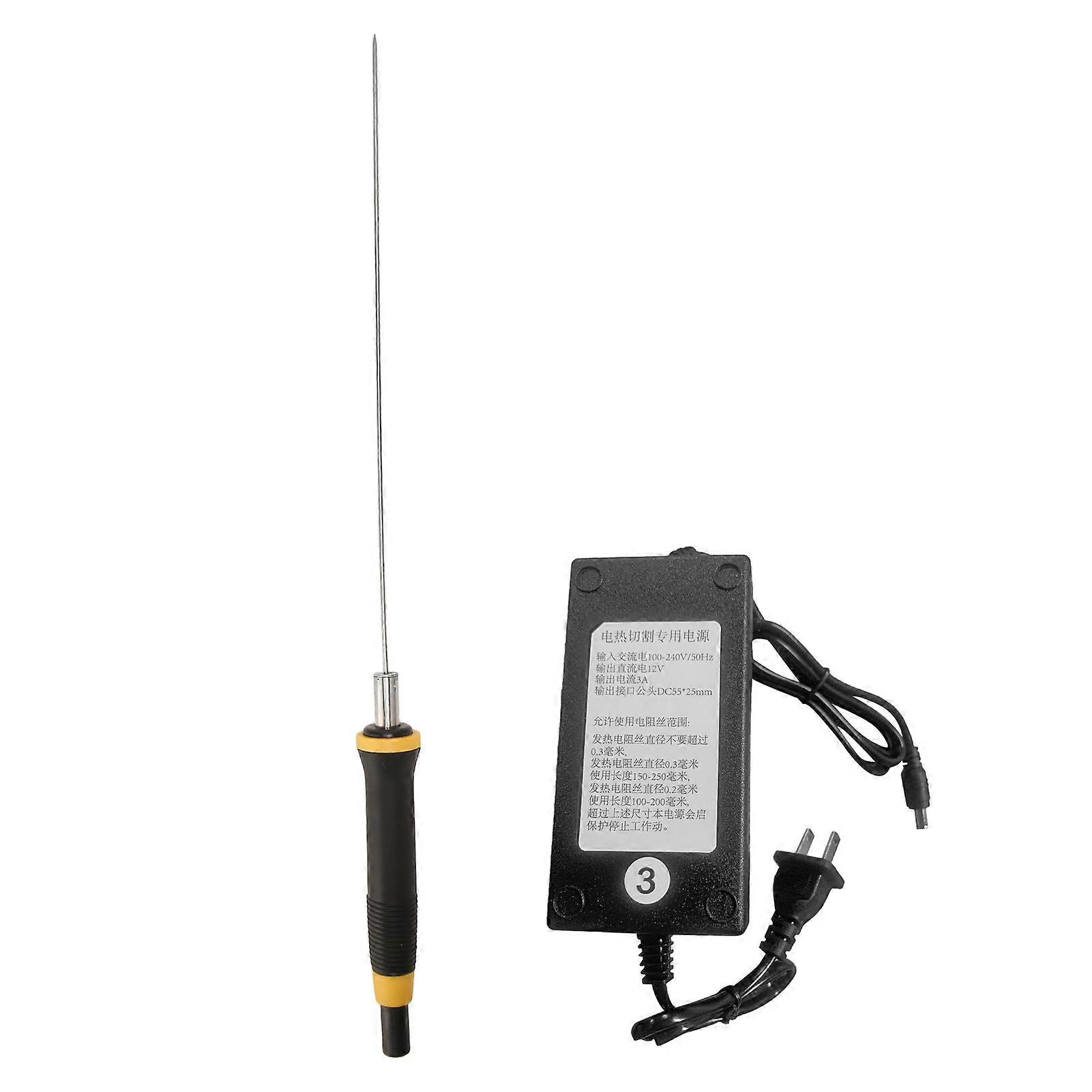 Hot Knife Foam Cutter Quickly Heating Smoothly Cut Ergonomic Handle Foam Cutter Pen Foam Cutting Tool for Engraving AC 100?240V US Plug 100?240V