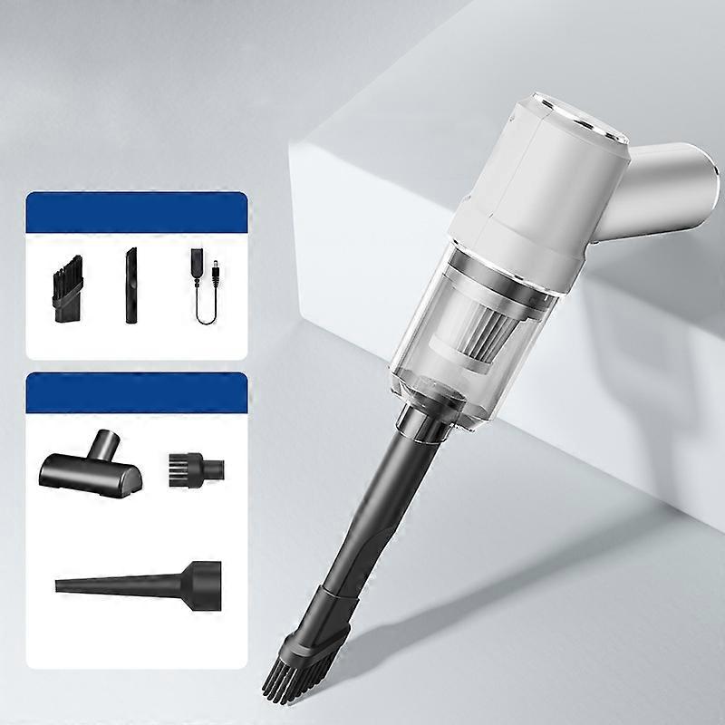 Car Wireless Vacuum Cleaner Upgraded White USB Cable