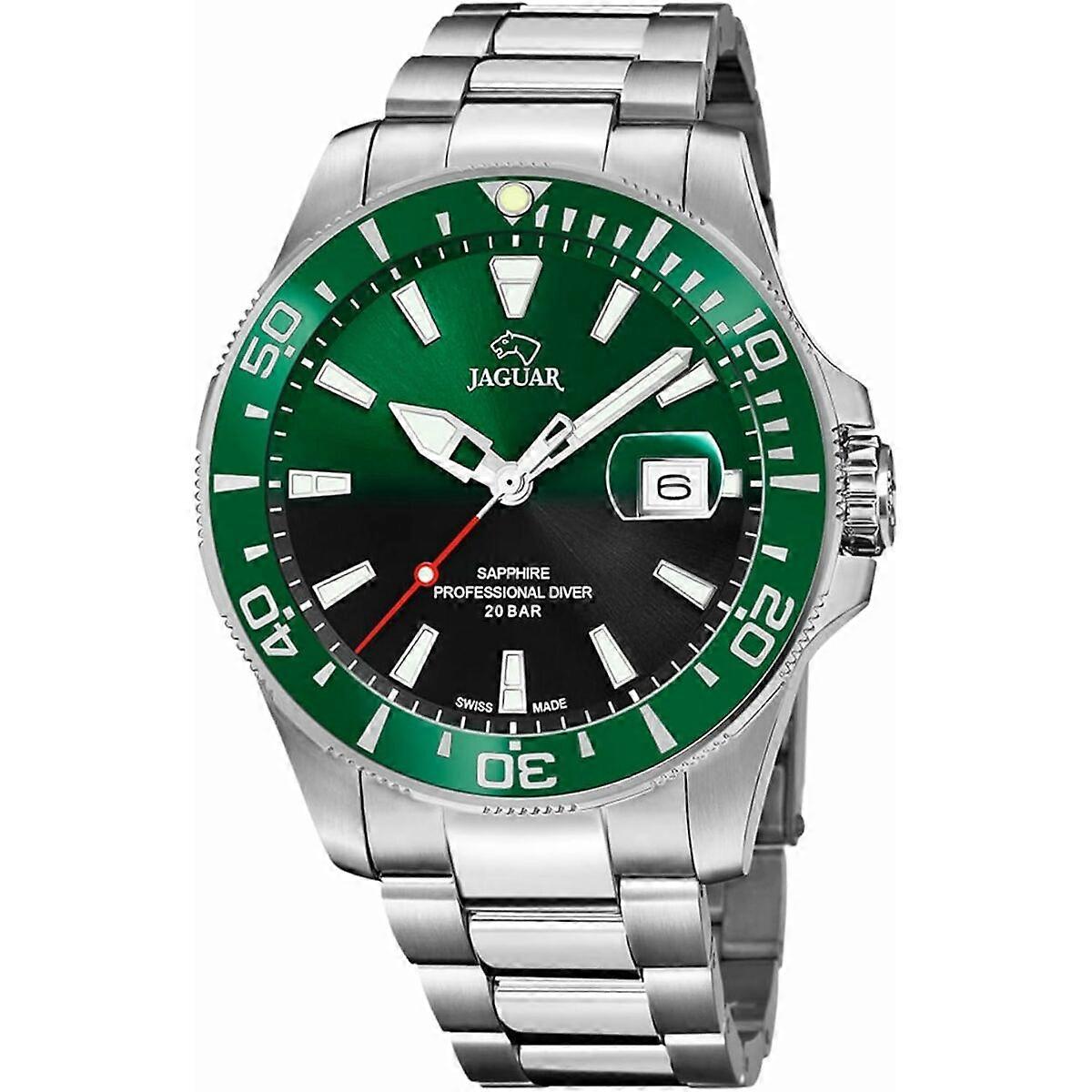 男士手表 Jaguar J860/6 Green Silver