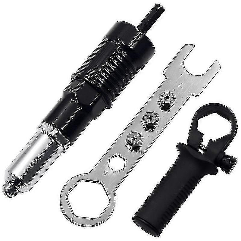 Electric Rivet Nut Gun Tool Cordless Adapter Insert Nut Funct Tool Auto Rivet420mm