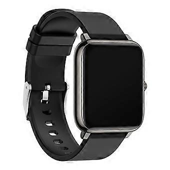 Inteligentne zegarki na rękę (czarne), Fitness Tracker dla mężczyzn i kobiet, 1,4-calowy ekran TFT LCD Inteligentne zegarki na rękę z monitorem tętna i snu, wodoodporny IP67 A