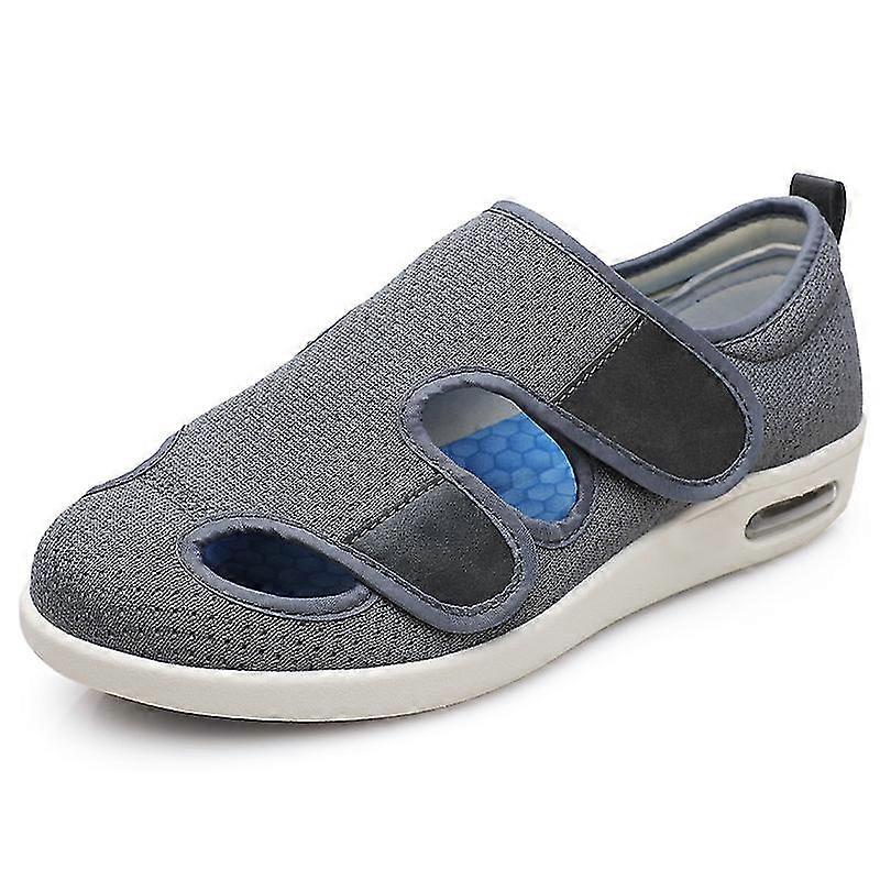 Comcompatibletable Walking Shoes Compatible Women Hook-and-loop Design Mesh Upper Shoes With Non Slip Sole