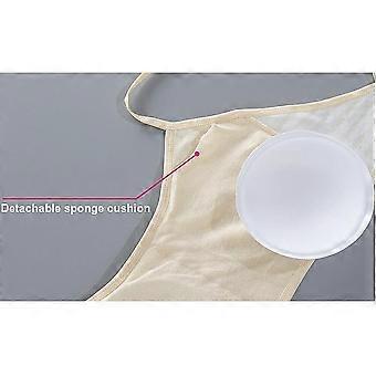 Soutien-Gorge Sport - KJEHOME - Beige - Sans Armature - Coussinets