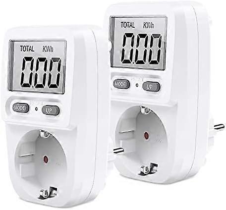 Electricity Meter Wattmeter Socket Energy Meter for Socket Energy Cost Meter with LCD Display Overload Protection (2)